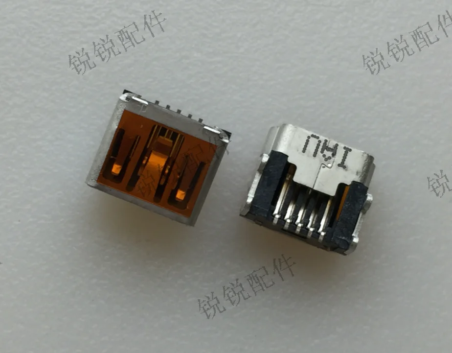 For imported USB tail plug short T port USB mother MP3/4 flat charging interface socket