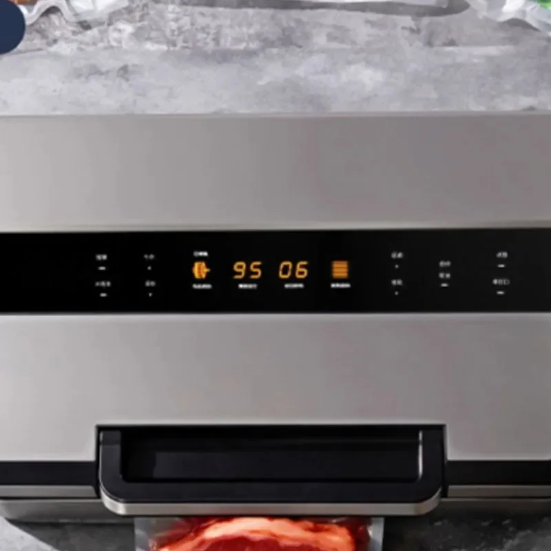 

Commercial Vacuum Sealer Machine Multifunction Automatic Food Packaging with Bag Roll Storage Cutter for Home Kitchen