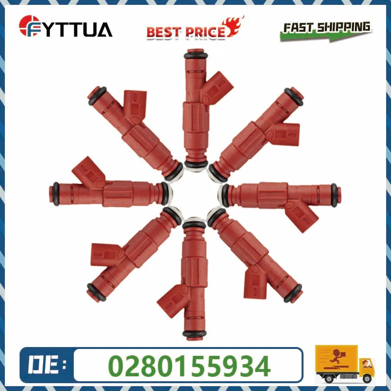 

8pcs Fuel injector 0280155934 for Dodge Dakota Durango Ram 1500 2500 3500 3.9L 4.7L 5.2L 5.9L 2000-2003 53031740AA
