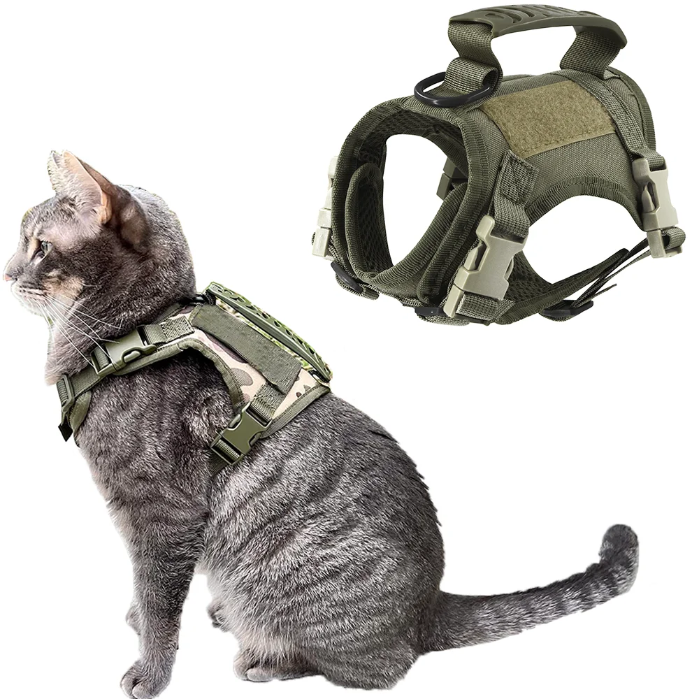 Cat Harness Accessories for Cats Soft Escape Proof Breathable Vest Puppy Walking Adjustable Kitten Harness Control Handle