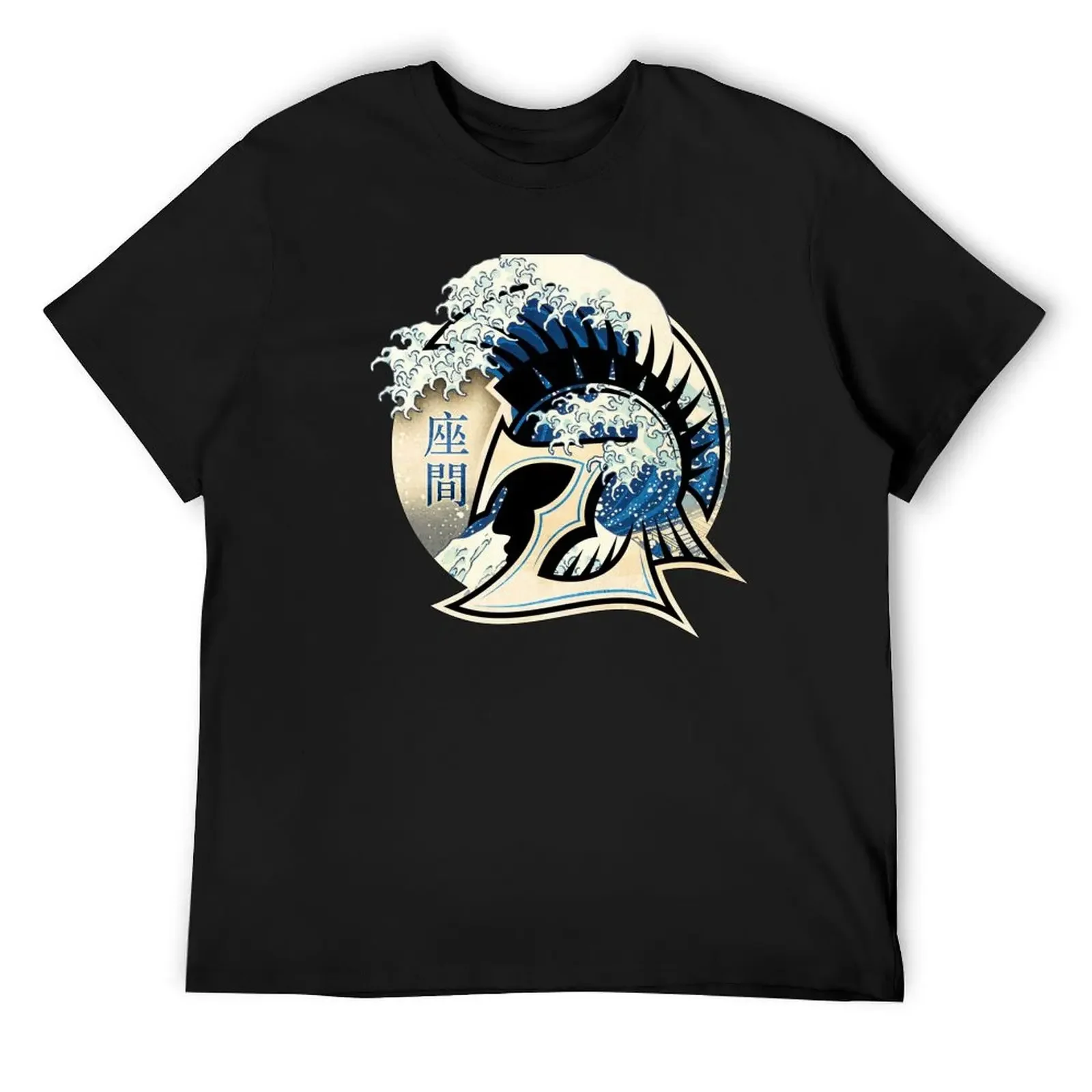 ZHS: The Great Trojan Wave T-Shirt custom shirt graphic t shirt vintage Short sleeve tee men