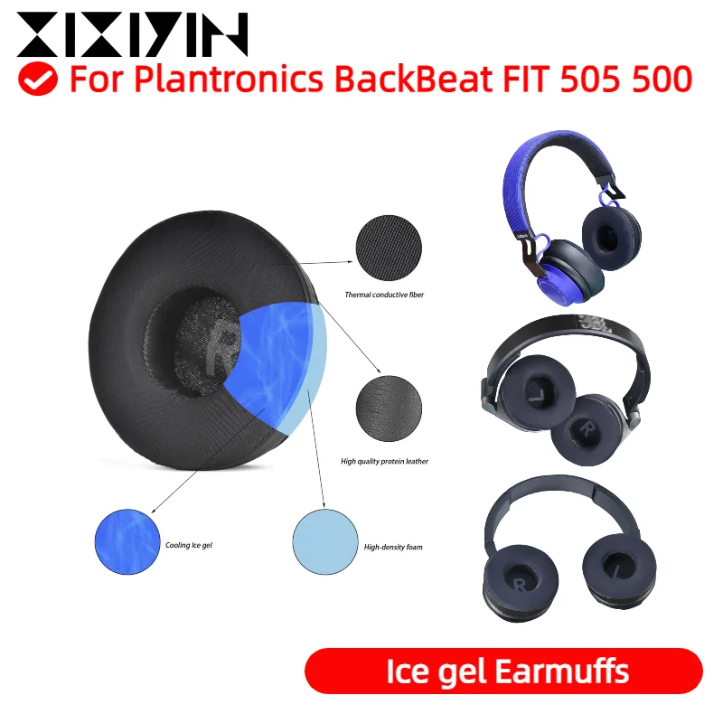 

XIXIYIN New Replacement Soft Cooling Gel Ear Cushion Ear Pads For Plantronics BackBeat FIT 505 500 headset Repairing Parts