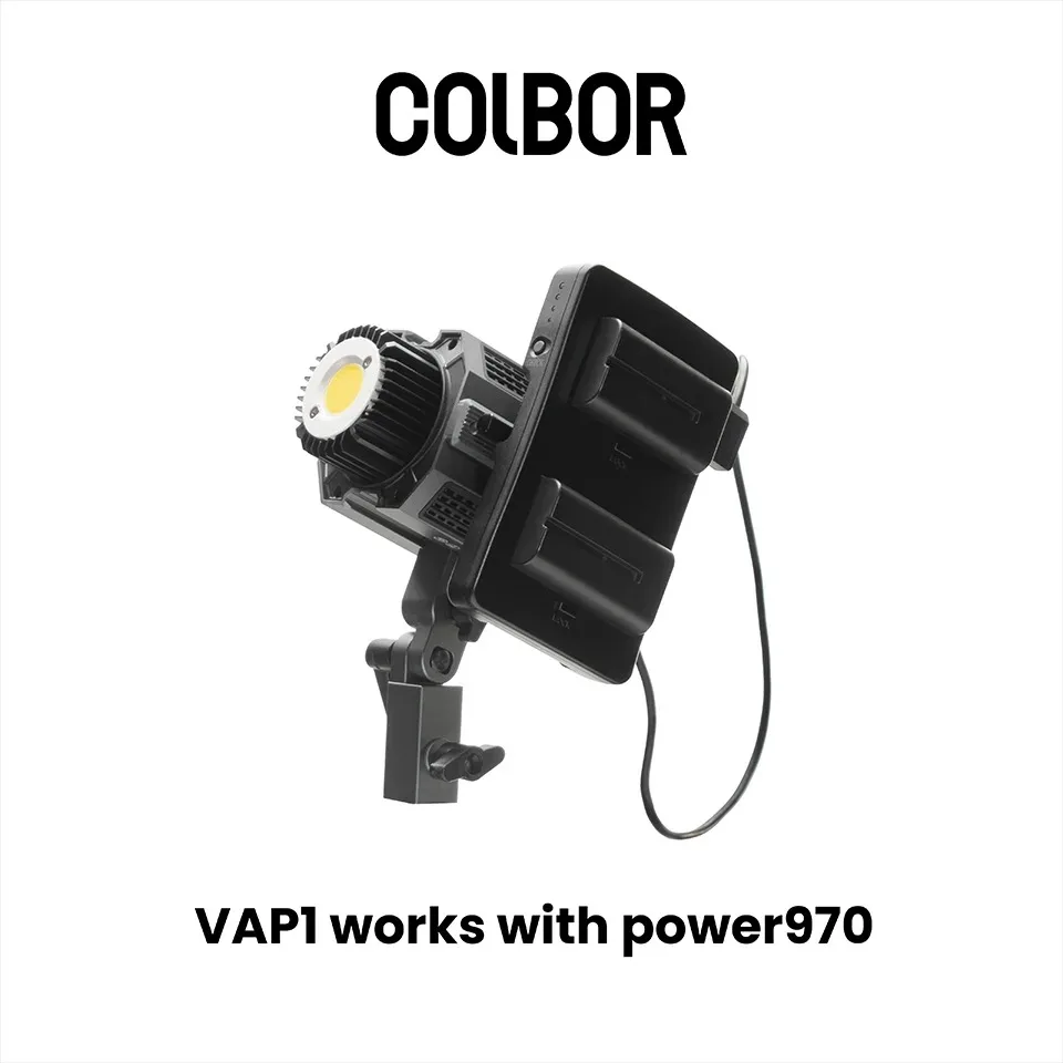 COLBOR V-Mount Adapter & NP-F to V-Mount Battery Adapter Plate Kit for COLBOR CL60 CL60M CL60R CL100X CL100XM LED Video Light