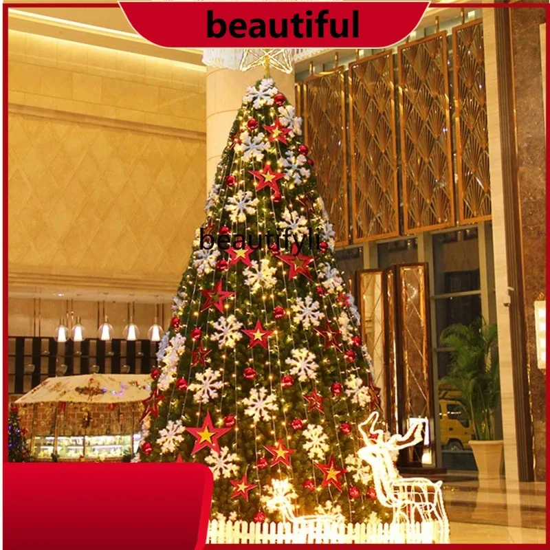 

Shopping mall 4 meters with decorative Christmas tree 5 meters large scene frame Christmas tree outdoor Christmas tree H