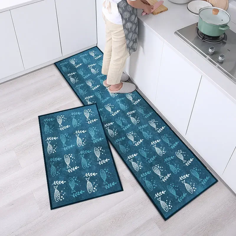 Colorful Fish Printed Floor Mat Bathroom Decor Carpets Non-Slip For Home Living Room Kitchen Dirt proof Area Rug Welcome Doormat