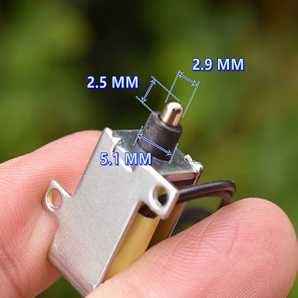 Instrument Equipment Sharing Power Bank Micro Electric Control Lock DC 2.4V 3V 3.7V Frame Type Electromagnetic Lock Stroke 2.5MM