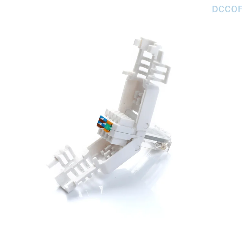 No Crimp Ethernet Cable Tool-Free Crystal Head Plug CAT6 RJ45 Connector Application Cat6 Cable Suitable for Any Ethernet Cable