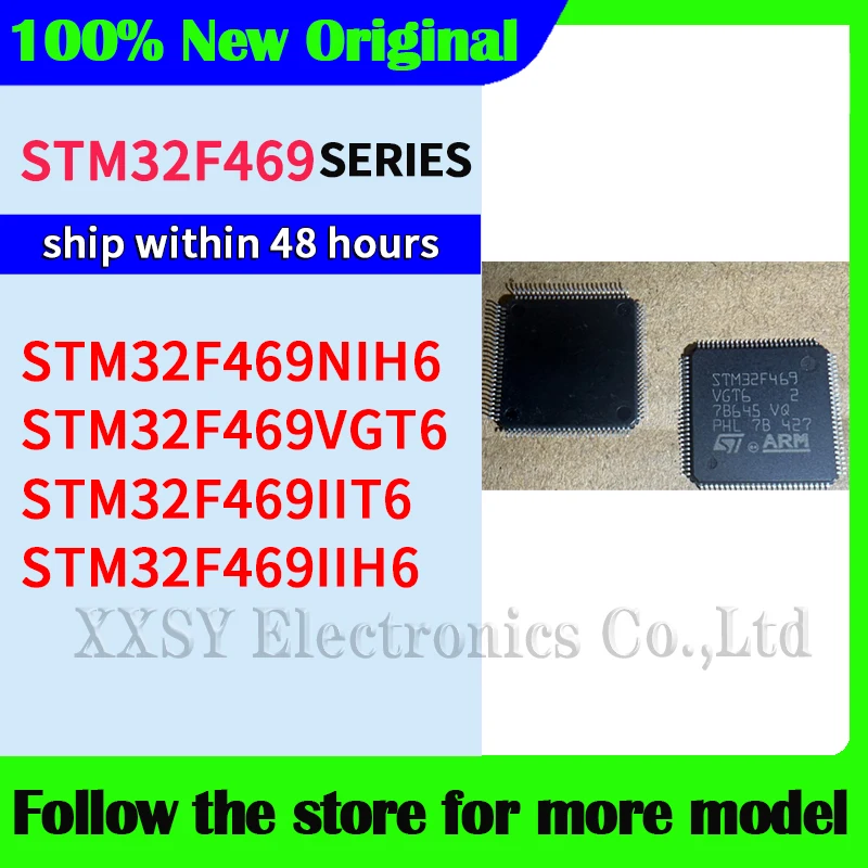STM32F469NIH6  STM32F469VGT6  STM32F469IIT6  STM32F469IIH6  In stock 100% Original and New