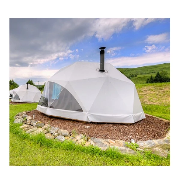 Factory Wholesale Luxury Steel Dome Tent House Igloo Geodesic Domes Camping For 6 M