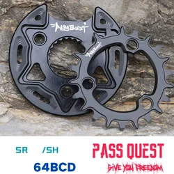 Pass Quest Bicycle Performance BMX Special Disc Positive And Negative Teeth Wide Narrow Teeth SR 64BCD 18T 22T 24T Bike Parts