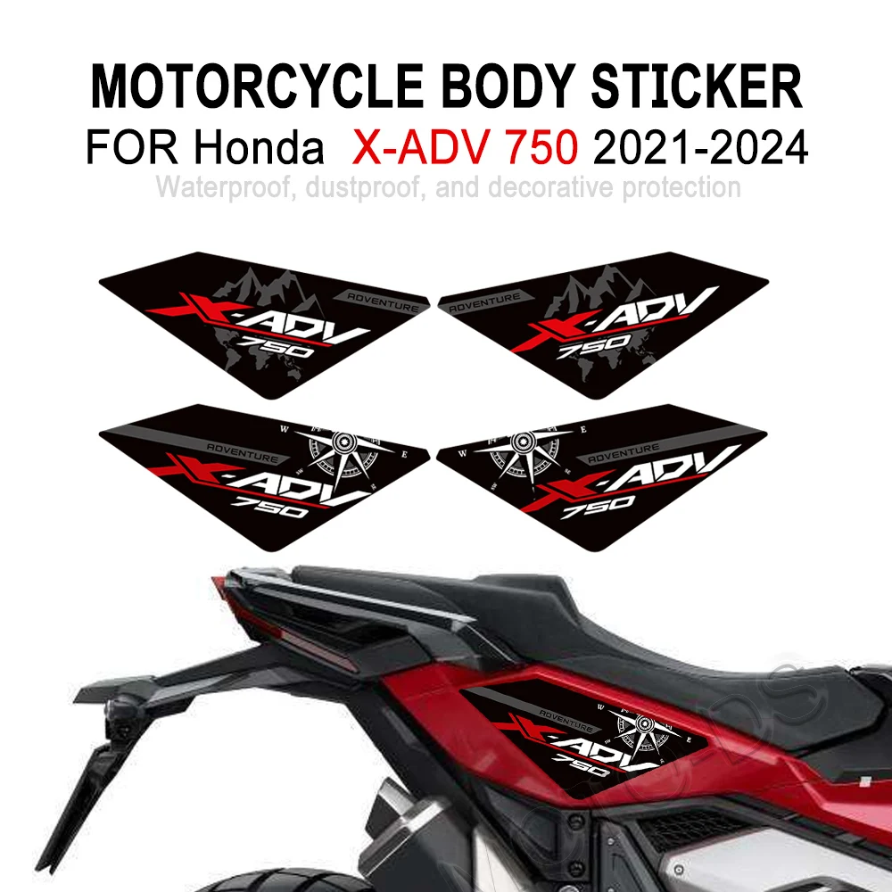 

For Honda X-ADV X ADV 750 Motorcycle Accessorie Body Fender Shell Stickers s Waterproof Decal XADV750 2021 - 2024
