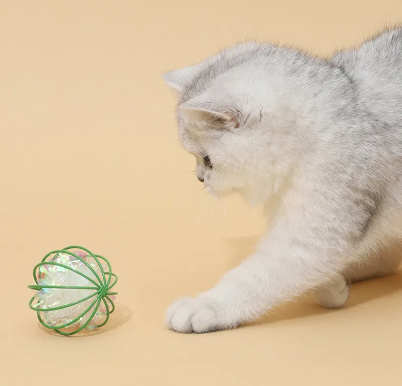 Ringing Paper Ball Cat Toy  Teaser into Cat Self-Hi Relieving Stuffy Artifact Cat Kittens  Toy Pet