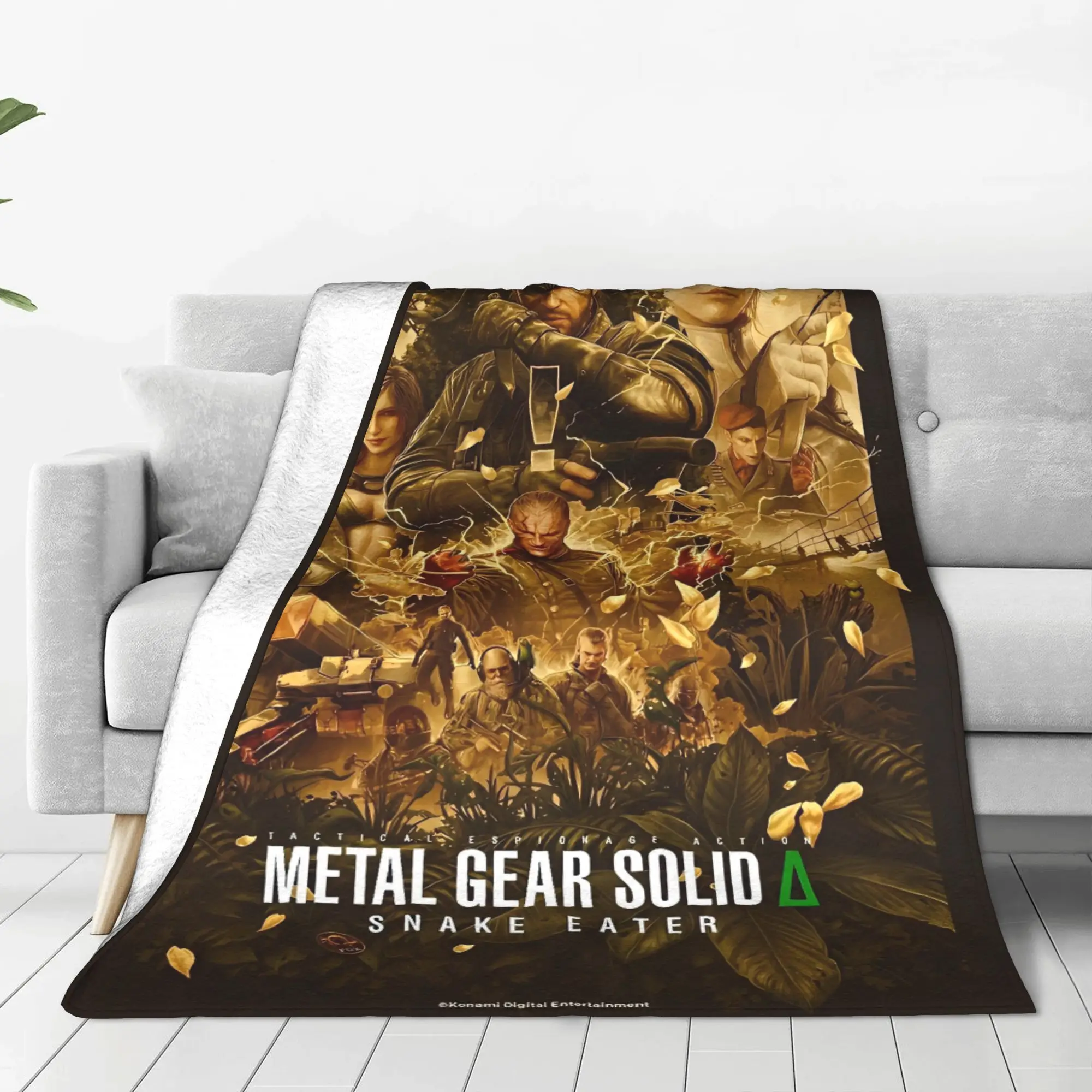 Metal Gear Solid Snake Game (1) Blanket Quality Super Soft  Throw Blanket Winter Kids Outdoor Funny Bedspread