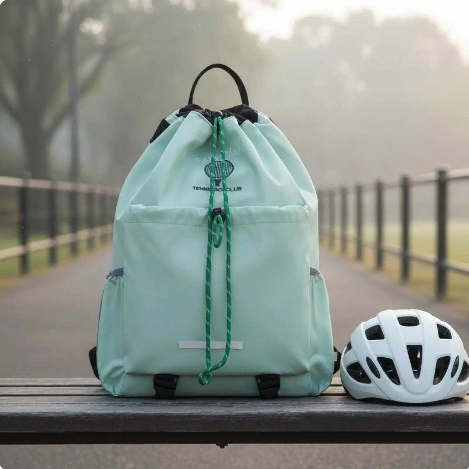 Sac à dos polyvalent pour sports de plein air, sac à raquettes de pickleball, sac à cordon pour l'école, la randonnée, la salle de sport
