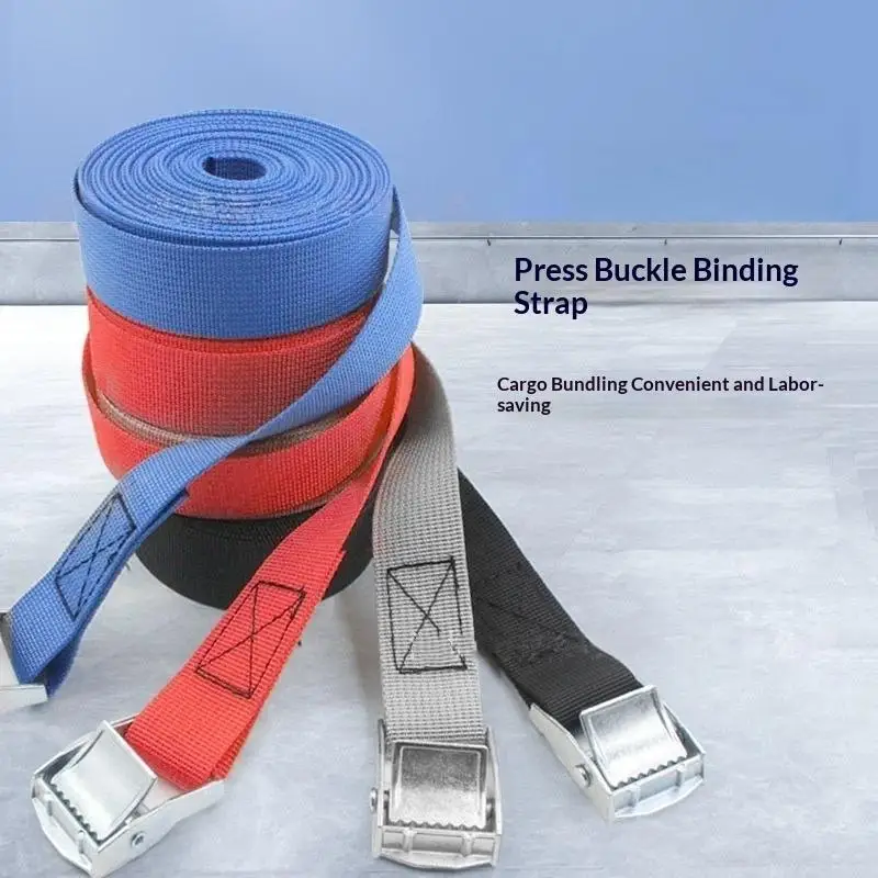 1Pcs Buckle Tie Down Belt Cargo Straps 1/2/3/4/5 Meters For Car Motorcycle Bike Strong Metal Buckle Ratchet Tow Rope For Luggage