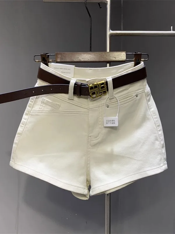 

Slimming Color Denim orts Women's Comfortable High Waist Cotton Stretch Jeans ort Pants Versatile for Commuting