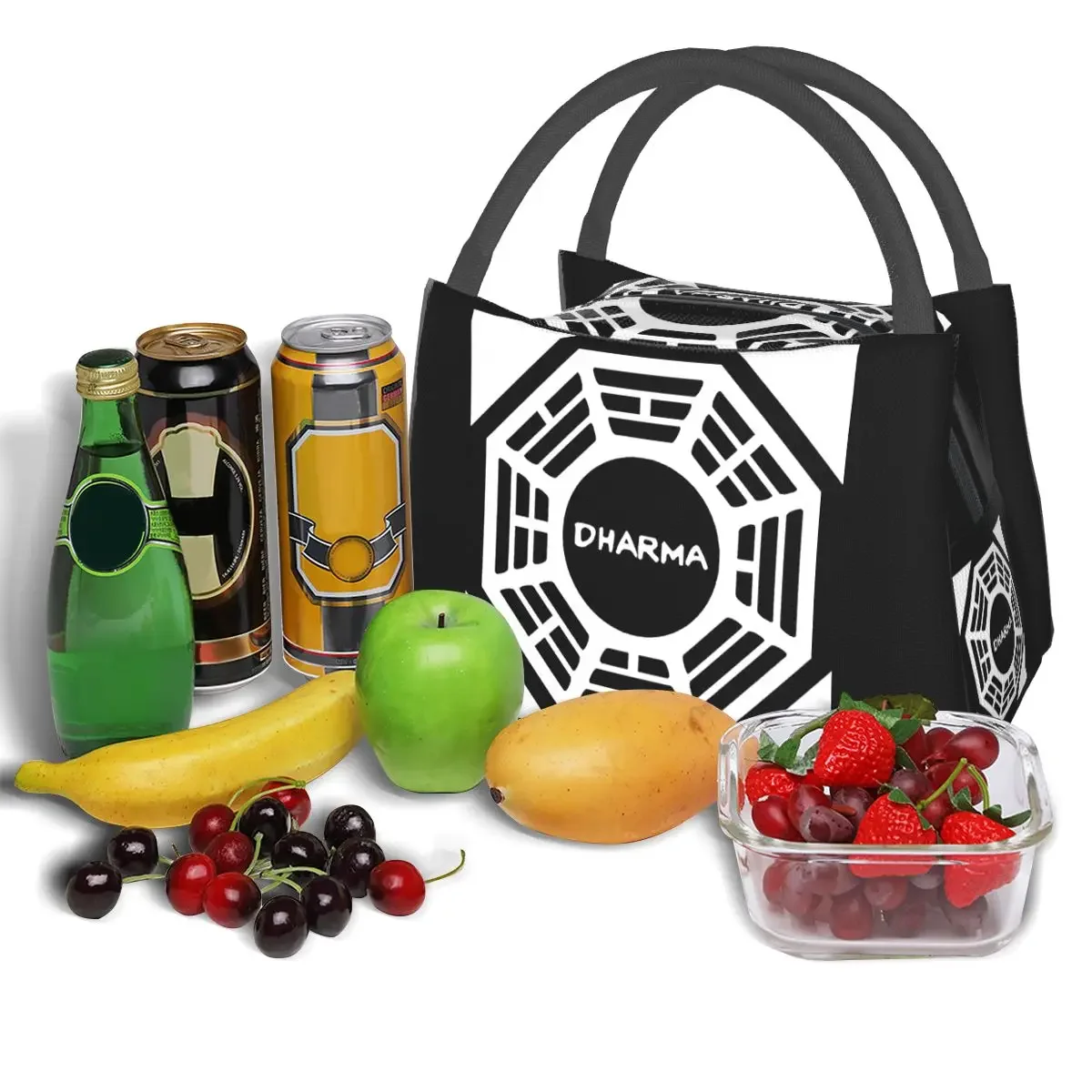 أكياس الغداء مبادرة دارما صندوق معزول حقيبة غداء قابلة لإعادة الاستخدام أكياس نزهة حقيبة حرارية مبردة للمرأة الأطفال المدرسة