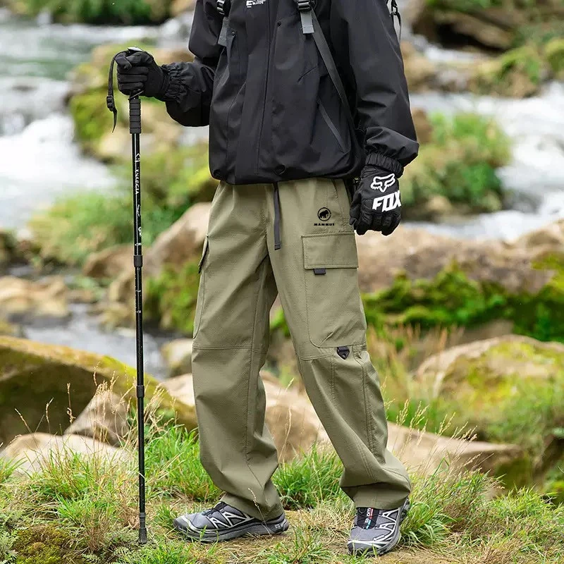 

Men's Hiking Pants Spring Autumn Quick Drying Waterproof Breathable Side Pockets Fishing Camping Huntting Outdoor Sport Pants