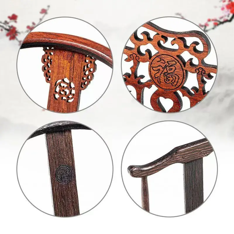 Ming Qing Dynasty Chinese Mahogany Furniture Model Decorations - Unique Home Accessories Business Gifts with Traditional Charact
