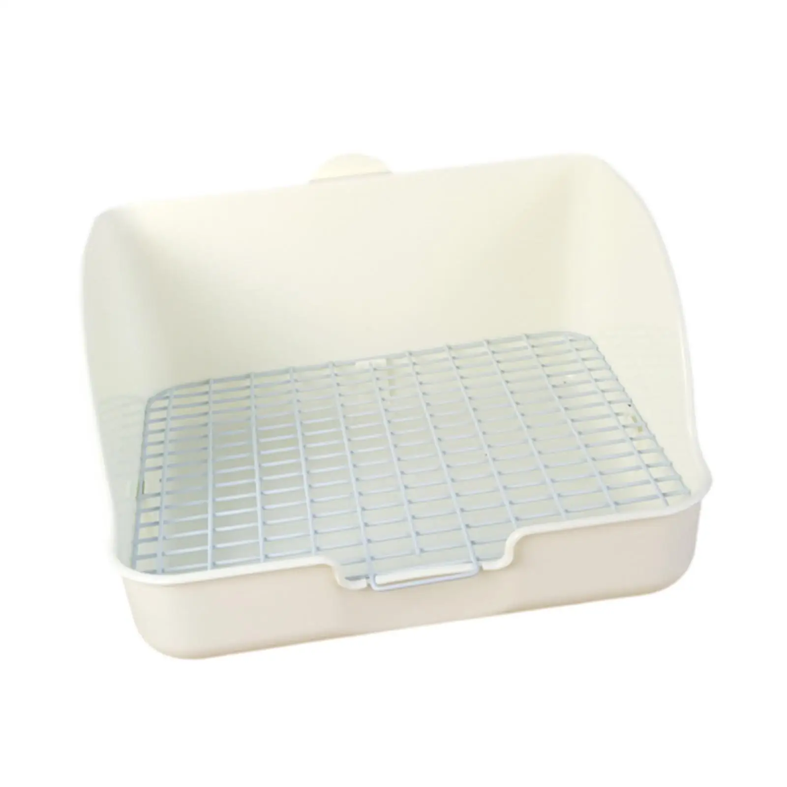 Rabbit Litter Box Pet Toilet Anti Splashing Bedpan Pee Pan Tray Corner Toilet Box Corner Litter Pan for Rats Guinea Pigs