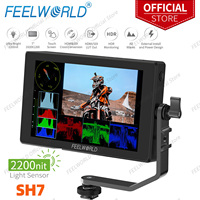 FEELWORLD SH7 7-inch 2200nit Monitor SDI/HDM Input Output Cross Conversion Monitor Ultra Bright 2200nit 1920x1200 for Rig