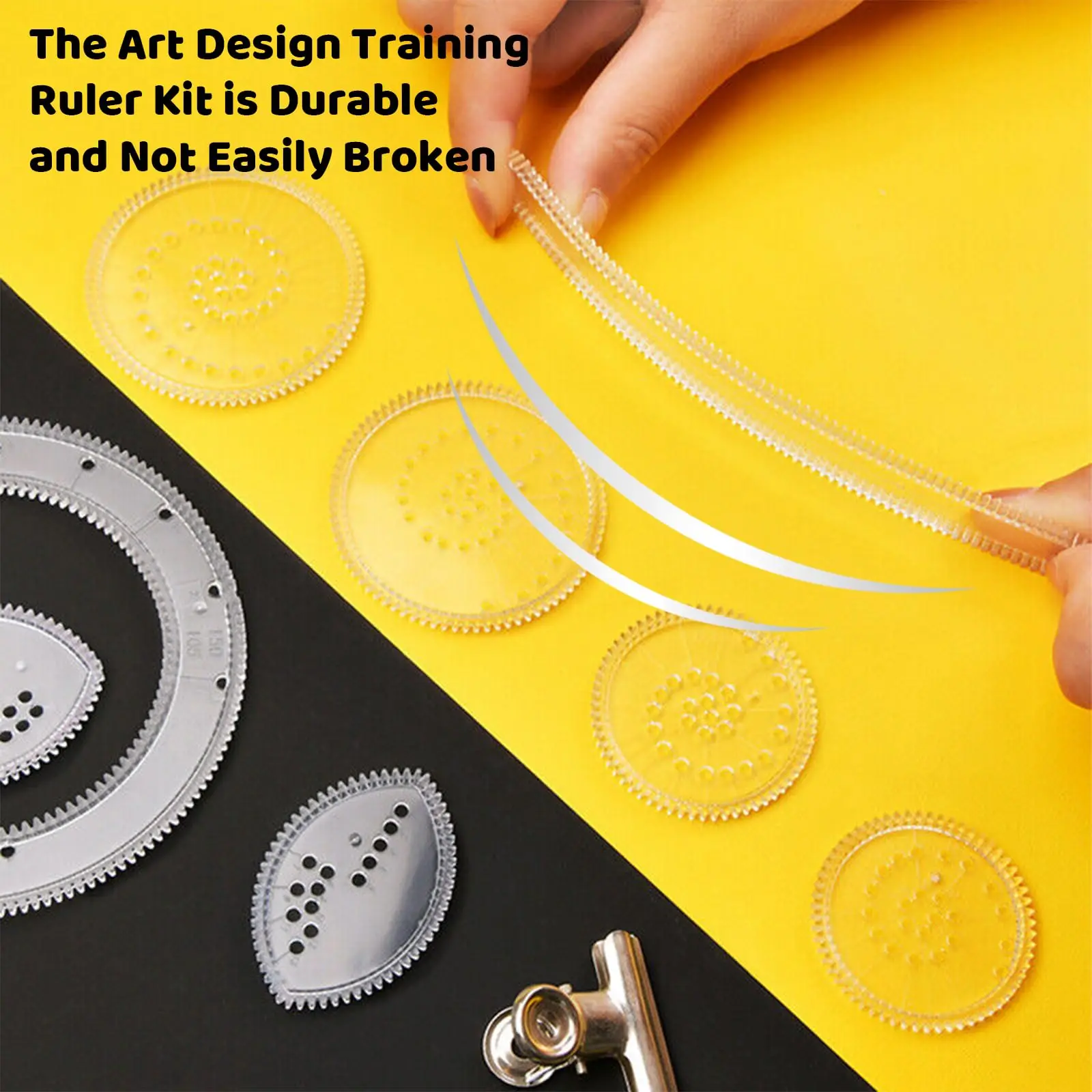 22 stks/set Spirograph tekengereedschappen - geometrische roulette-liniaal, educatief schilderpuzzelspeelgoed, creatieve kunstleerset