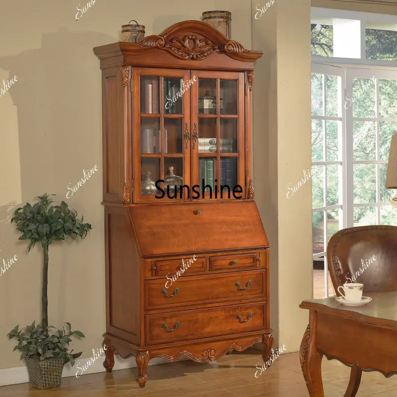 

Y.American bookcase solid wood bedroom storage student home storage