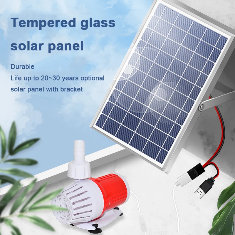 5V 10W Solar Water Pump Fish Pond Filter Fountain Small Automatic Water Fish Tank Circulation Pump Water Circulation System