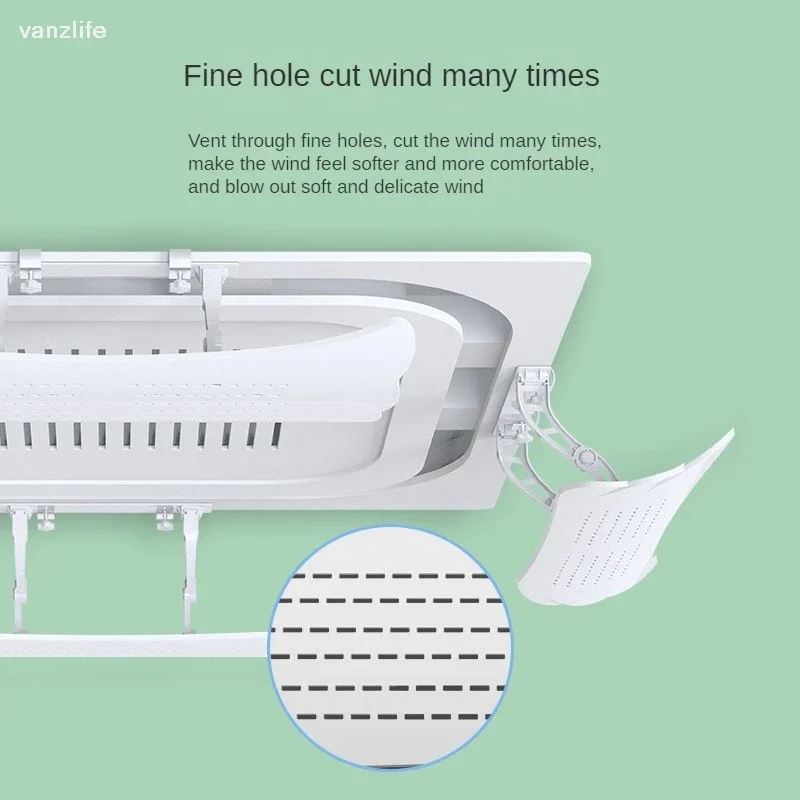 Summer Central Air Conditioner Windshield Installation-Free Universal Telescopic Filte Wind Shield Anti-Direct Blowing Baffle