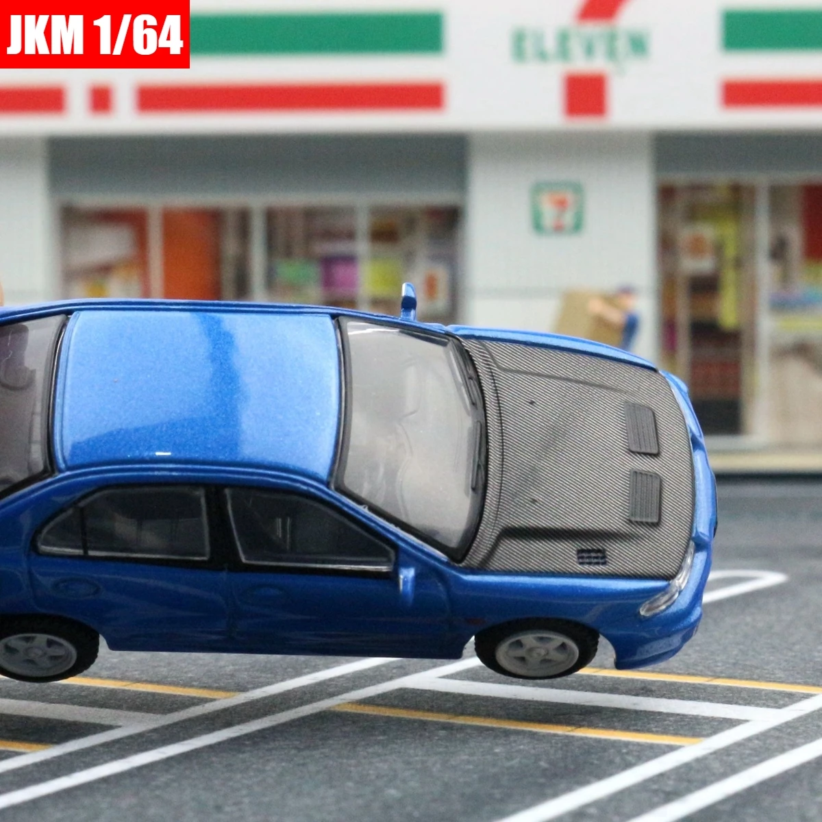 Mitsubishi-modelo en miniatura Evolution EVO 3 Ⅲ, vehículo de juguete Premium JKM 1/64, ruedas gratis, regalo de colección de aleación fundida a