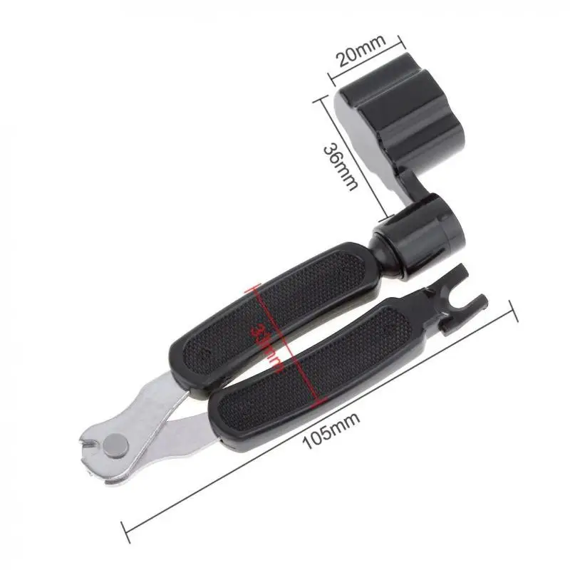 2pcs 3 in 1 Guitar Peg Winder String Puller Cutter Multifunction Tool Set for Guitar Accessories