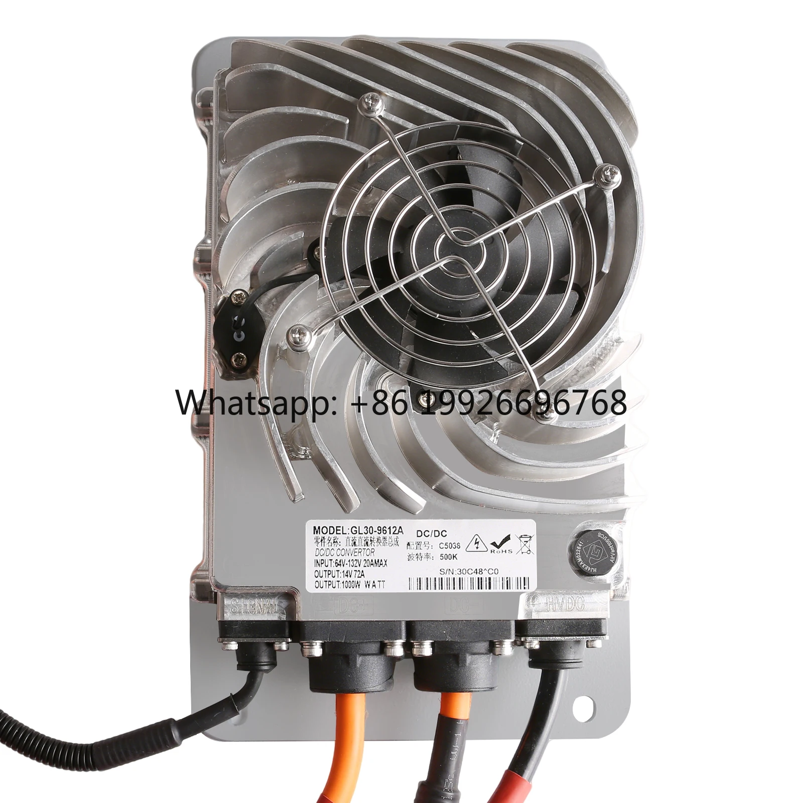 

1.5kw 1500w DCDC Converter 48V 72V 96V 144V 320V CAN Control Fan Cooling Lithium Battery