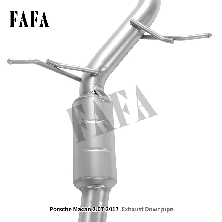 For   2.0T 2017 High Performance Exhaust System Upper Rear Segment Electronic Valve Exhaust Muffler