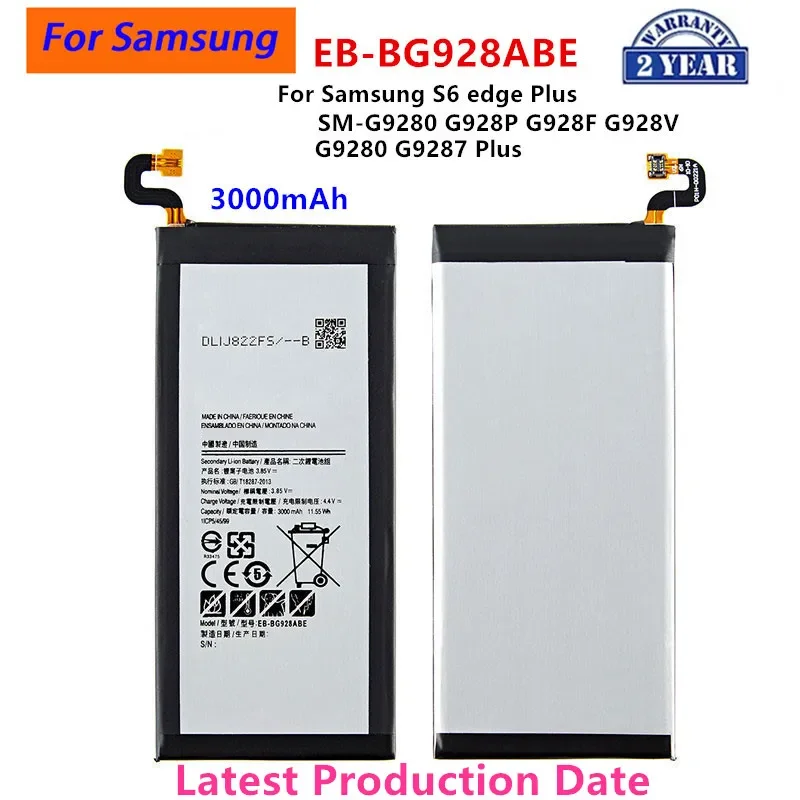 العلامة التجارية الجديدة EB-BG928ABE بطارية 3000mAh لأجهزة سامسونج S6 edge Plus SM-G9280 G928P G928F G928V G9280 G9287 Plus S6edge +