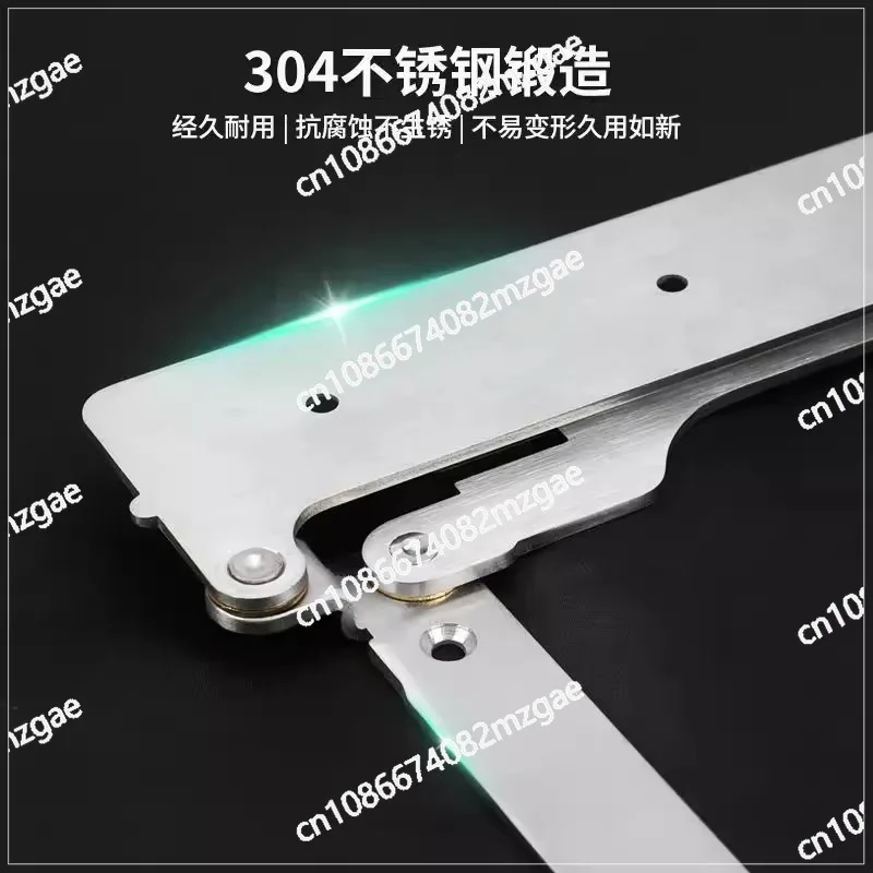 180 degree folding door hardware accessories are suitable for 25-45mm doors without lower rails 304 stainless steel flat folding