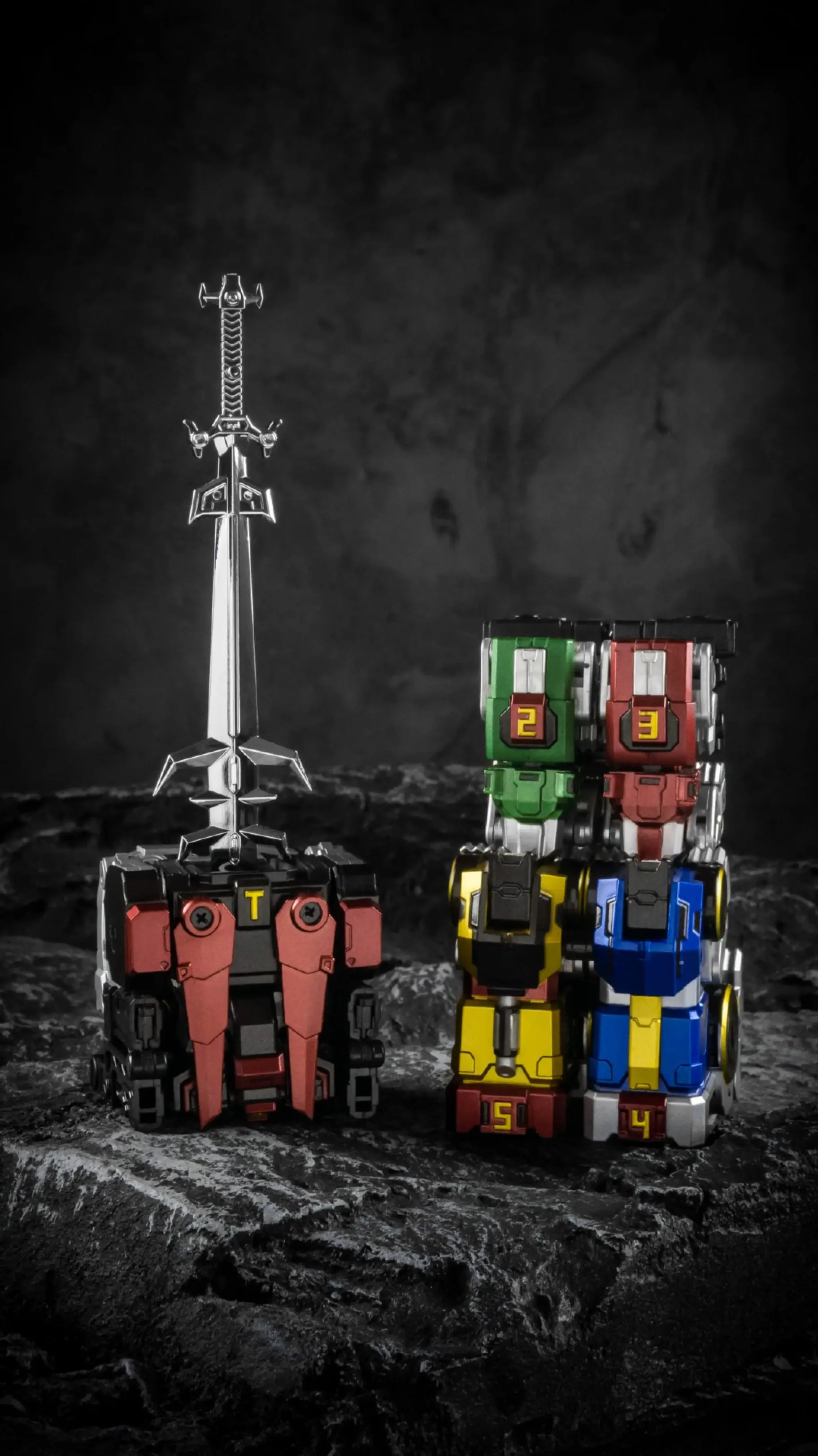 Transformatie Speelgoed MICRO COSMOS MC-01S ELVIS Voltron Metallochrome Verf Editie Oorlog God Action Figure Model Speelgoed geschenken