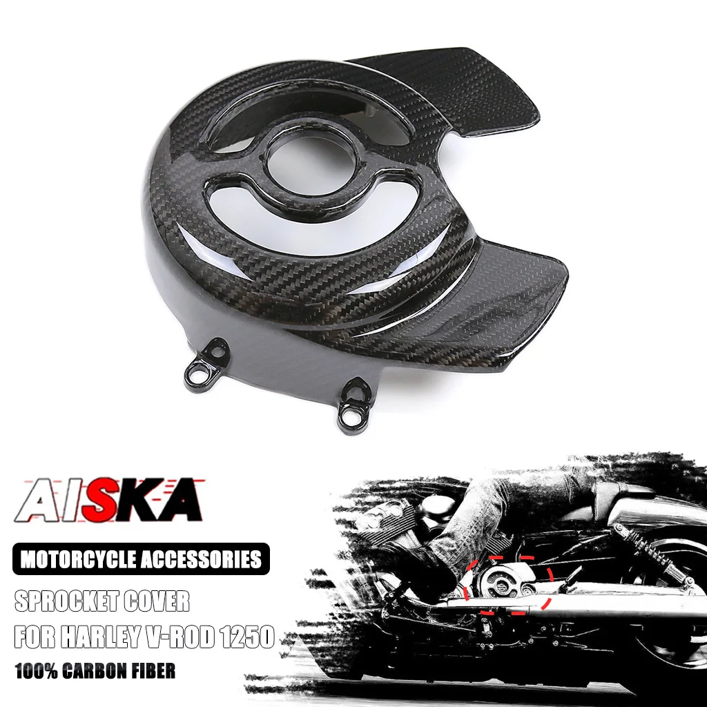 

VRod 1250 Sprocket Cover Accessory 100% Carbon Fiber For Harley-Davidson V-Rod VRSC Muscle Night Rod Special Destroyer 2002-2017