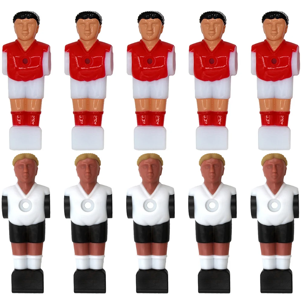 

10 Pcs Foosball Player Tabletop Soccer Players Dolls Football Toys Desktop Men Statue Replacement Machine Action Figures