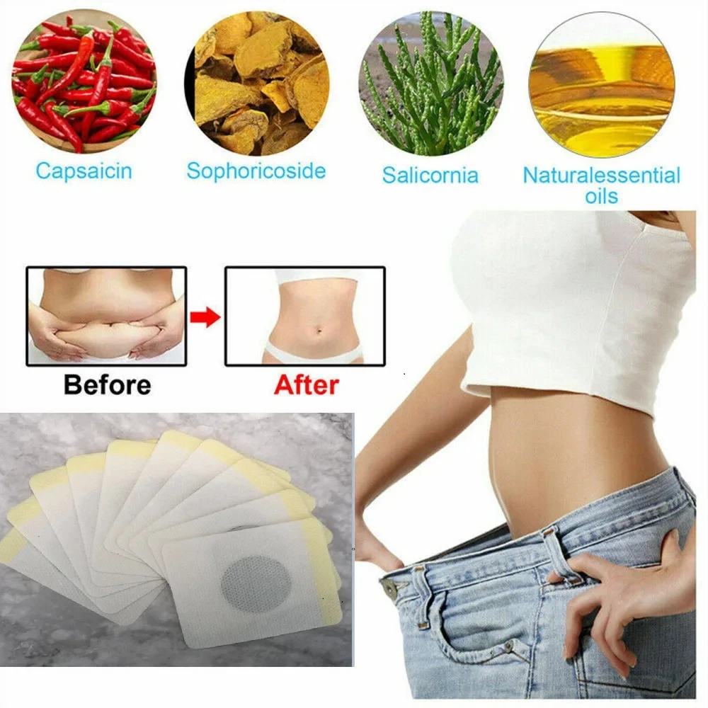 10pcs Slim Patch Weight Loss Navel Sticker Slimming Products Fat Burning Cellulite Fat Burner For Weight Loss Paste Belly Waist