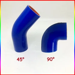 ID 16-76mm Silicone Hose 45 90 Degree Elbow Reduce Hose Blue Tubing Connector Intercooler Turbo Intake Pipe Coupler