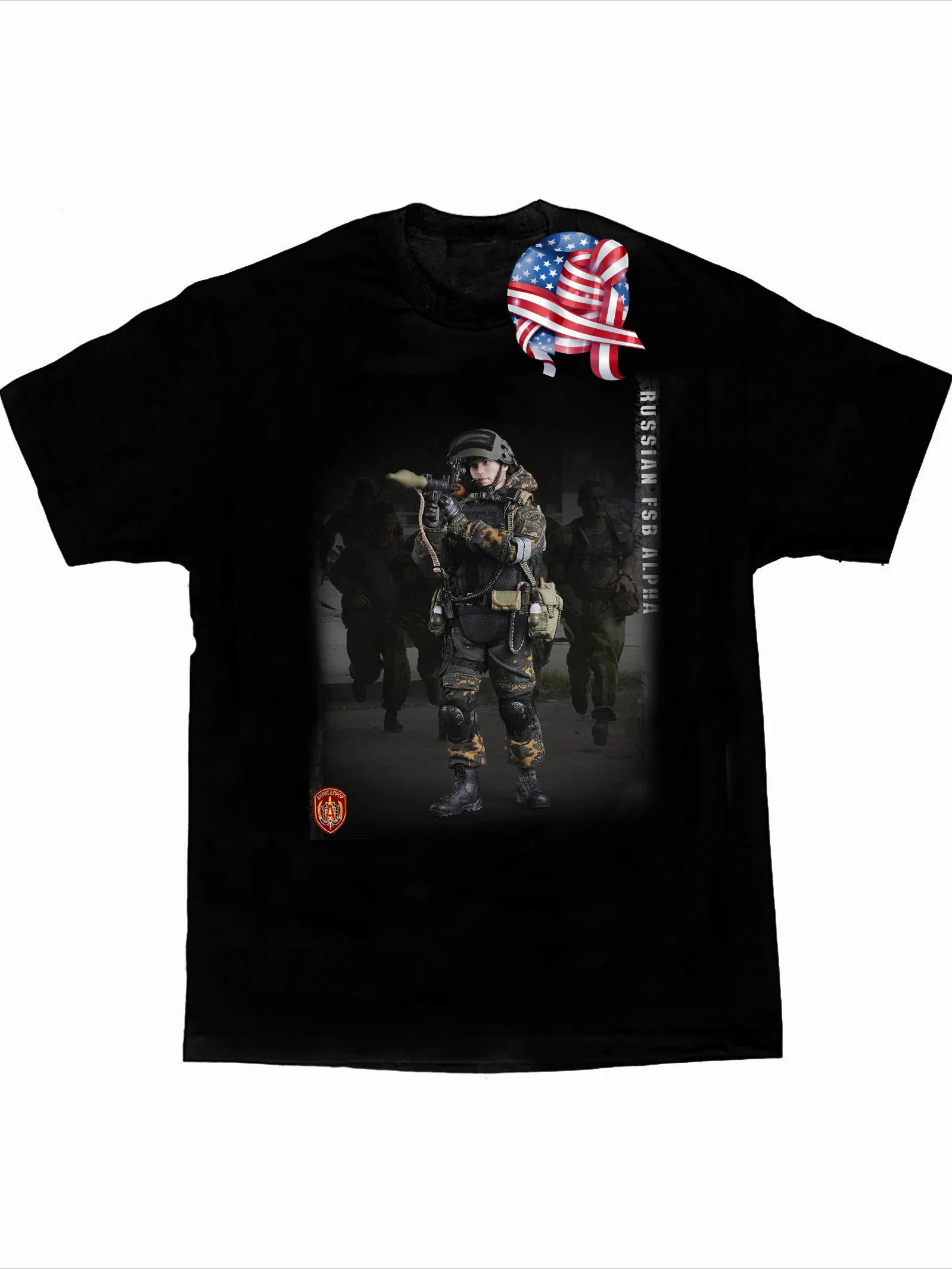 

Russian FSB Spetsnaz Anti-terrorist Alpha Special Force T-Shirt. Summer Cotton Short Sleeve O-Neck Mens T Shirt New S-3XL