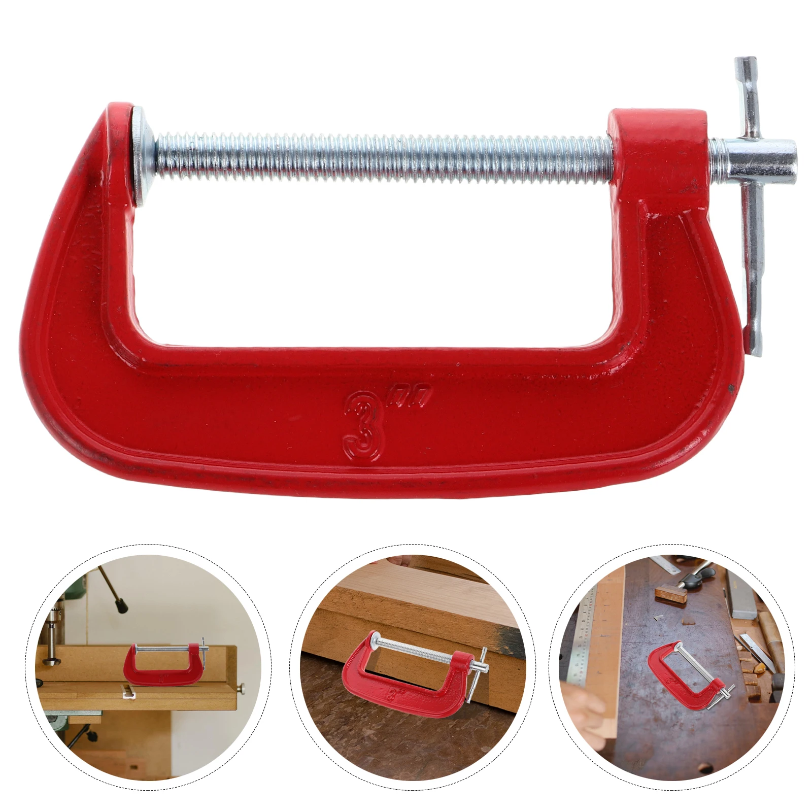 6 Pcs Clamp Wide Jaw Adjustable Drawer Clamps Tiger Fixing Cast Iron.A3 Steel for Brake Caliper
