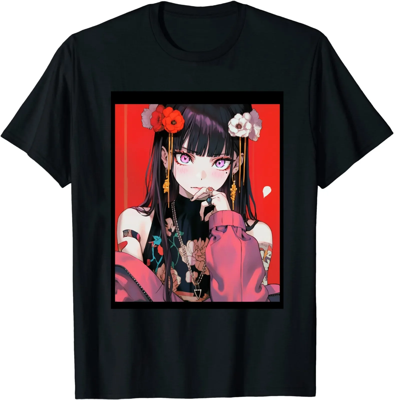 

Anime Girl Waifu Japanese Aesthetic Kawaii Otaku T-Shirt Size S-5XL