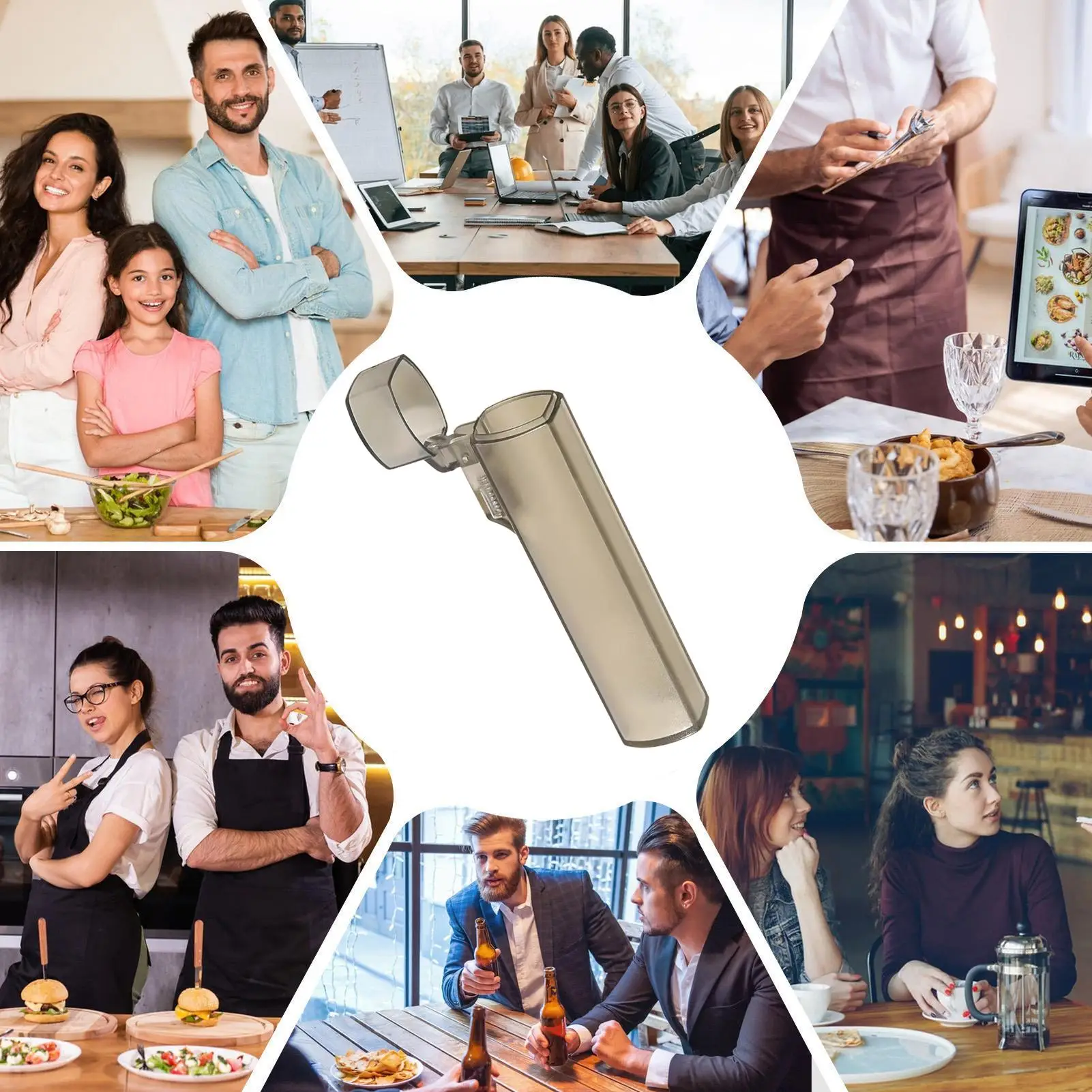Zahnstocher-Organizer-Etui mit Deckel, wiederverwendbarer Zahnstocher-Spender, Reise-Zahnstocherbox für Küche, Restaurant, Hotel