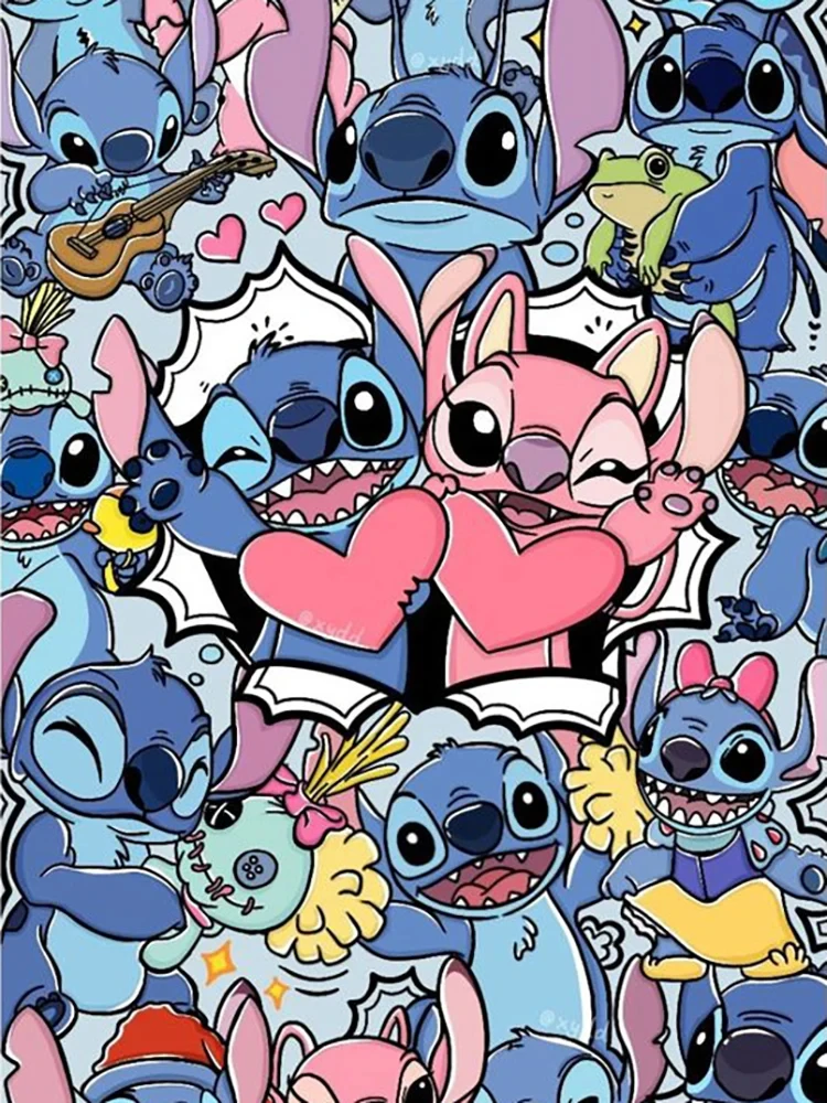 Disney Lilo Stitch Jigsaw Puzzle Cartoon Characters 35/300/500/1000 Pieces Puzzles Hobbies Children Adults Handmade Collection