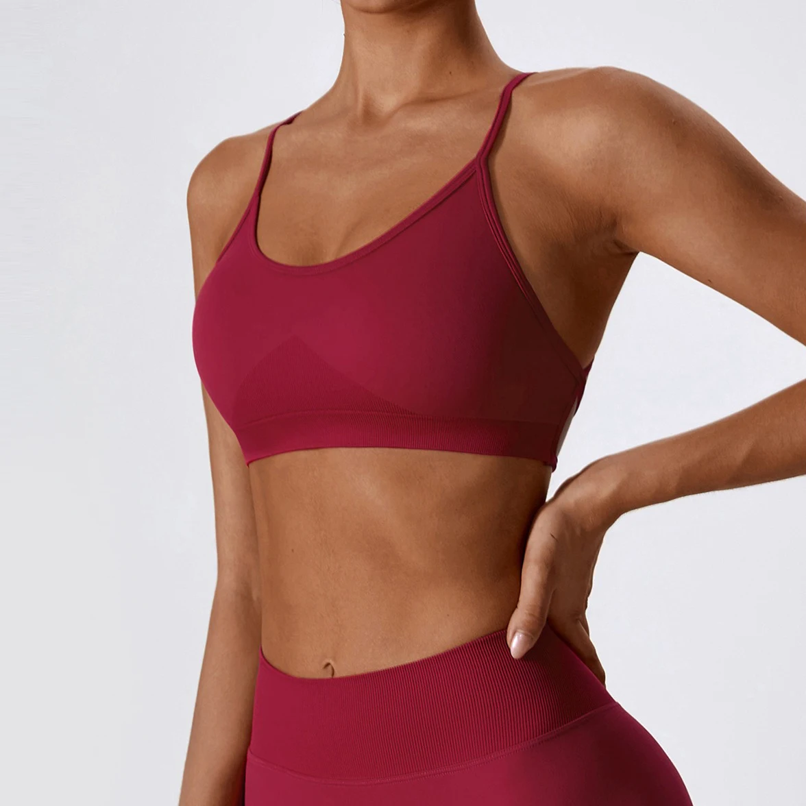 Seamless Back Cross Sports Bra Gym Top Women Higher Quality Yoga Clothes Women Fitness Running Bra Workout Yoga Bra