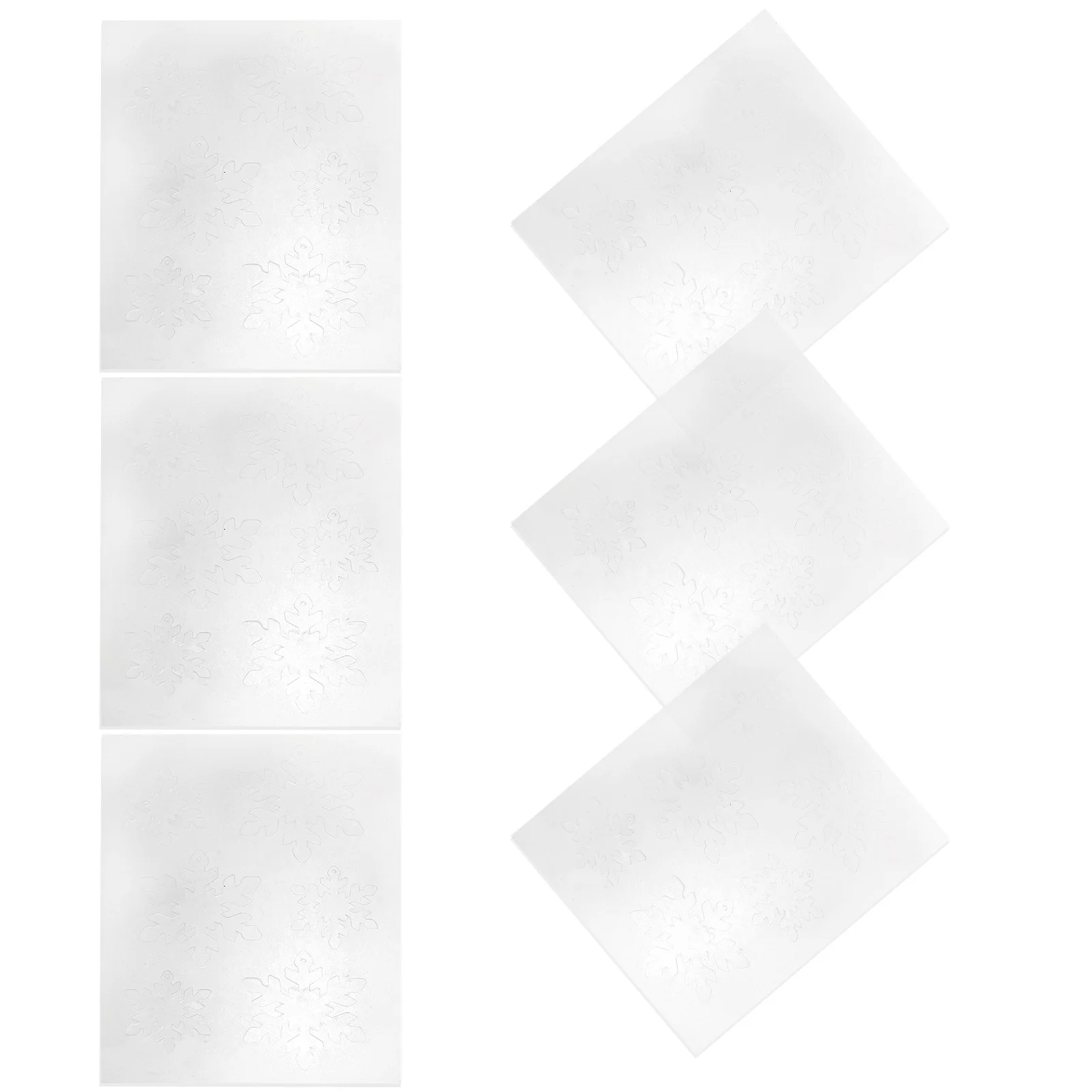 

6Pcs Heat Shrink Snowflake Sheets Durable Cuttable DIY Handicraft Making Supply Creative Shrinkable Film for Brooch Kindergarten