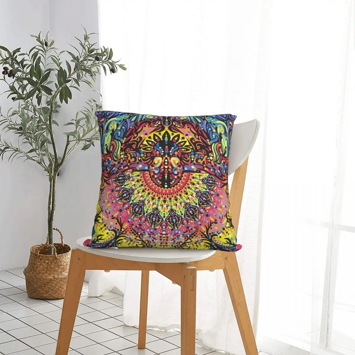 Incandescent pillowcase printed cushion cover sofa waist pillow pillow cover