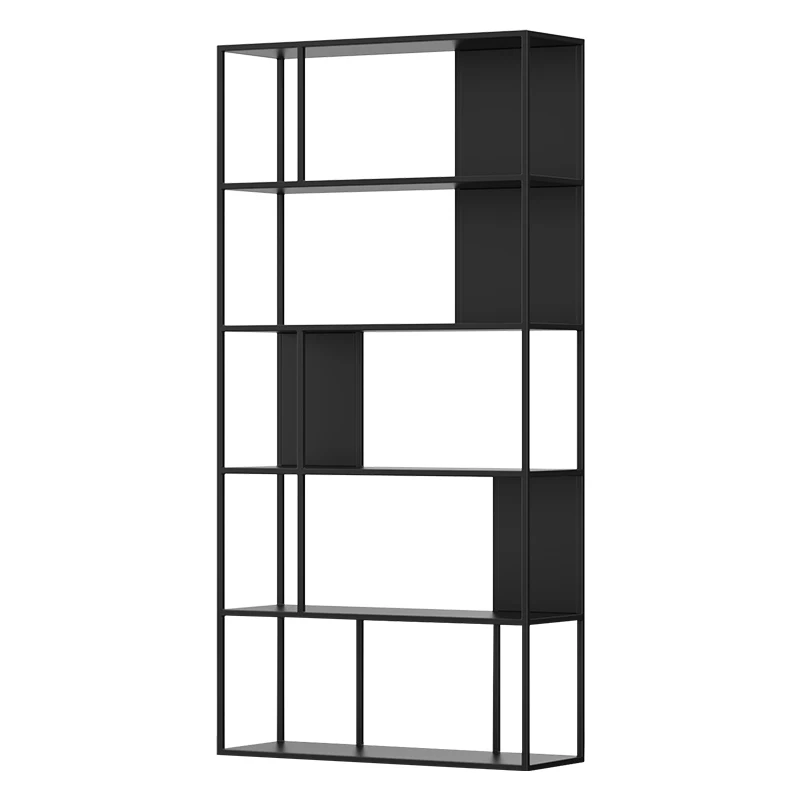AA  wrought iron partition shelf bookshelf floor-to-ceiling multi-layer ornament simple and creative
