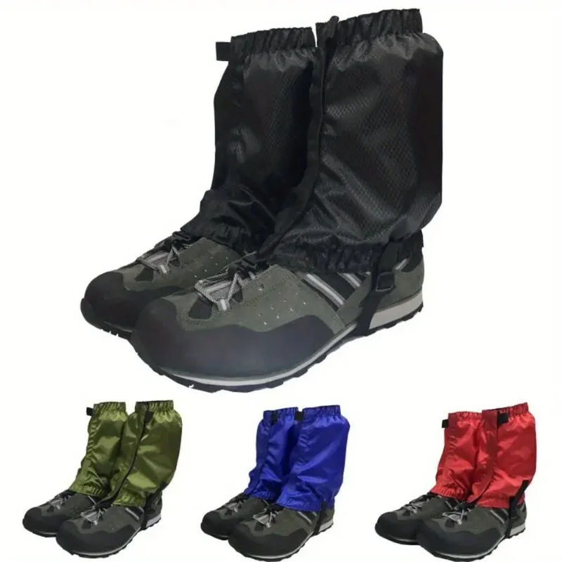 1 Pair Snow Gaiters Outdoor Hiking Walking Climbing Sand-proof Snow-proof Ski Gaiters With Elastic Band